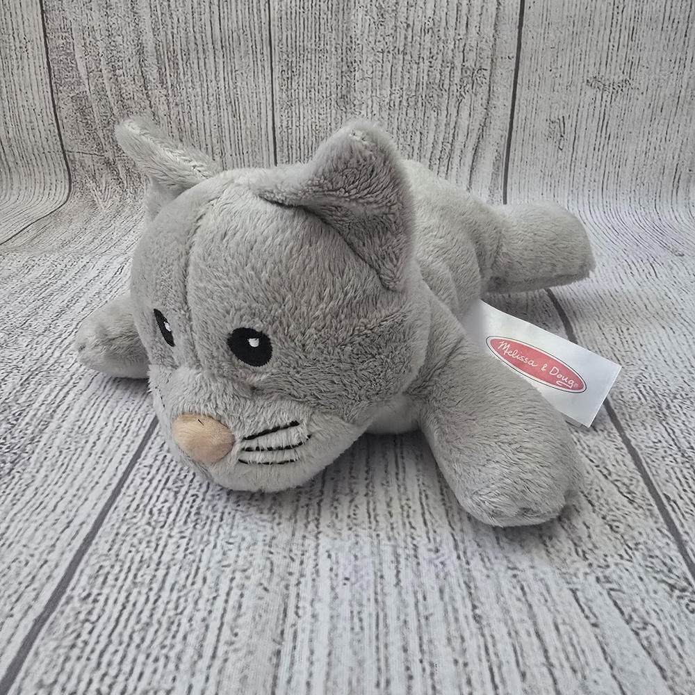 Melissa & Doug Gray Cat Plush Toy